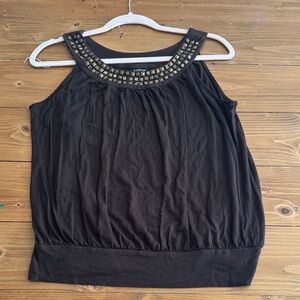 Apt.‎ 9 Black Studded Blouse